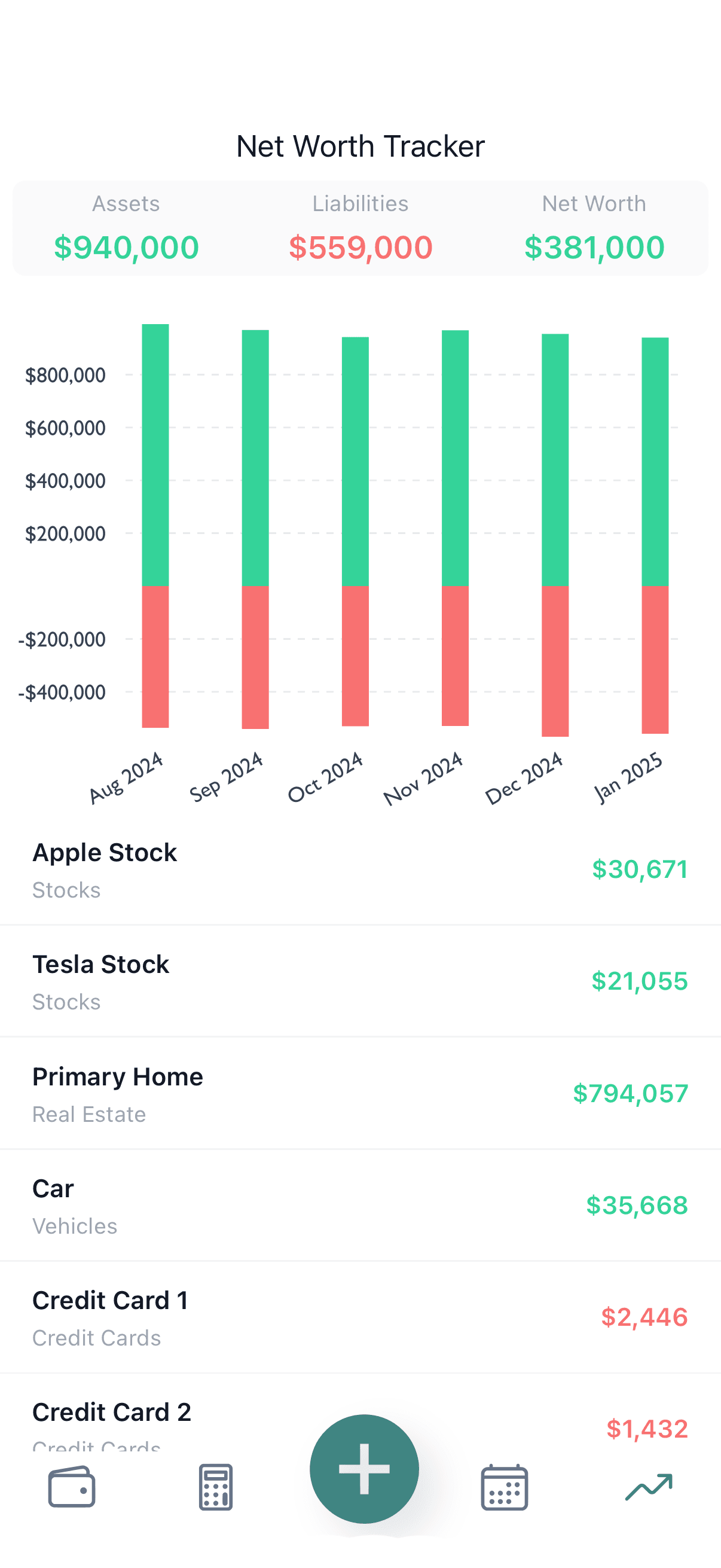 Net Worth Tracker